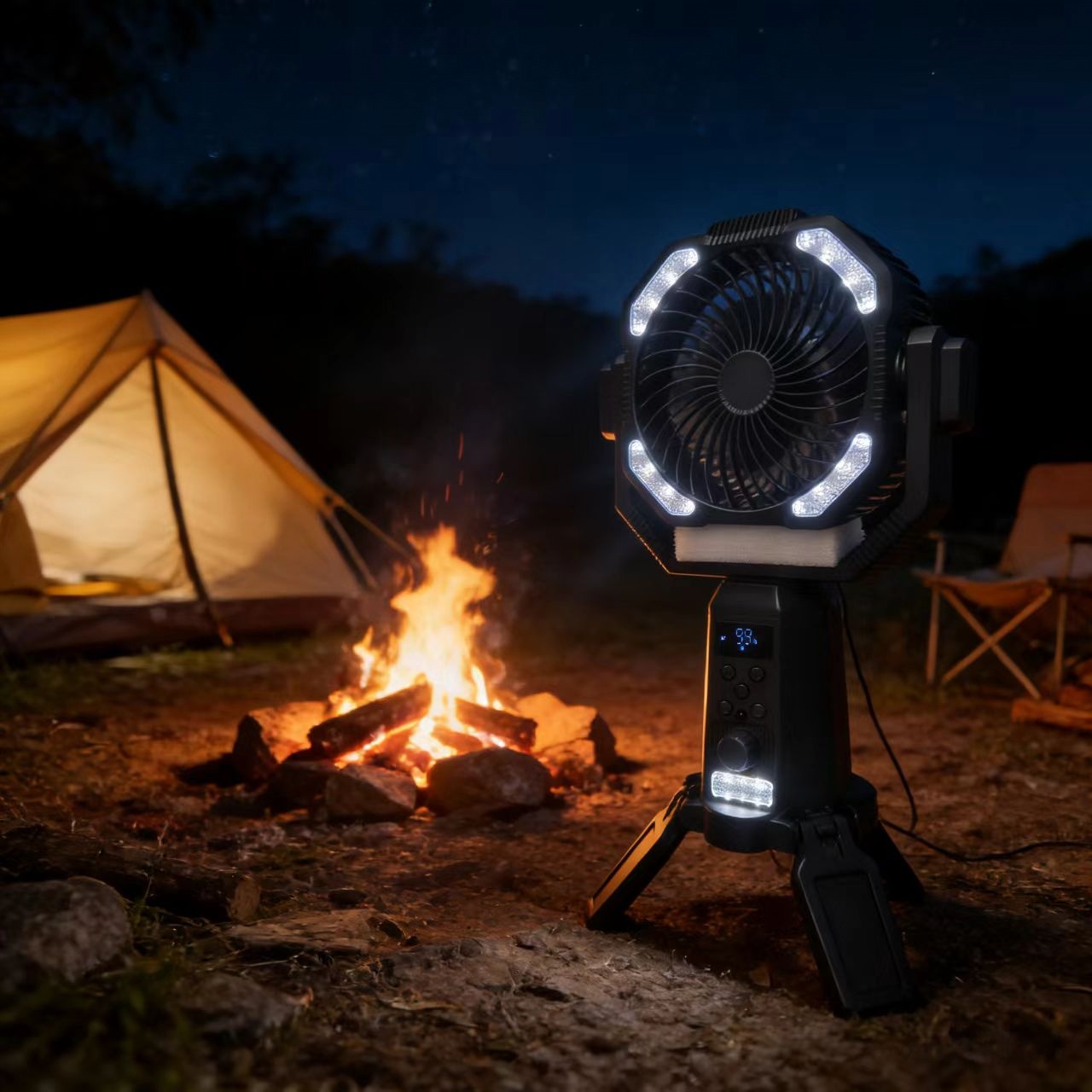 JC Mini Fans| Low MOQ Wholesale Solar Camping Fans With Sourcing Factory Price |20000mAh 