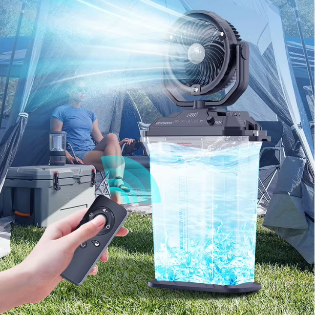 JC Mini Fans|Misting Bucket Outdoor Camping Fan |Rechargeable Cooling Fan Wholesale|11L Water Tank