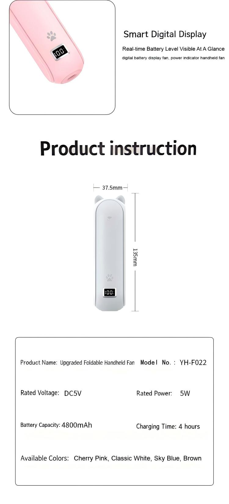 3 In 1 4800mAh Mini Handheld Fan Portable USB Desk Fan with Power Bank Flashlight for Travel Office 3 In 1 4800mAh Mini Handheld Fan Portable USB Desk Fan with Power Bank Flashlight for Travel Office