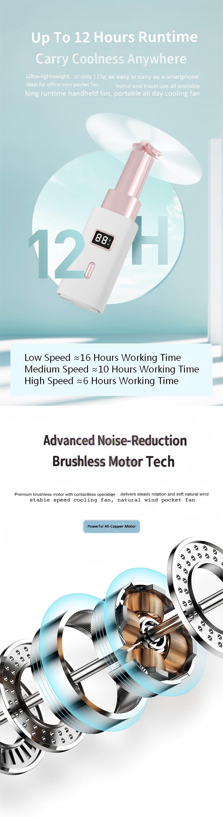 New Lipstick Mini Fan, 2000mAh Quiet Pocket Fan with Flashlight & Power Bank YH-F027 New Lipstick Mini Fan, 2000mAh Quiet Pocket Fan with Flashlight & Power Bank YH-F027