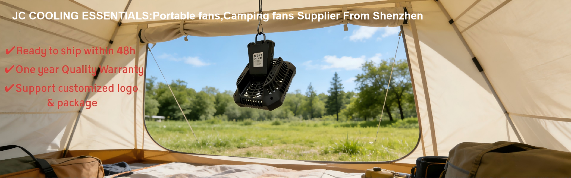 JC Portable Fans and Camping Fans OEM & ODM Supplier