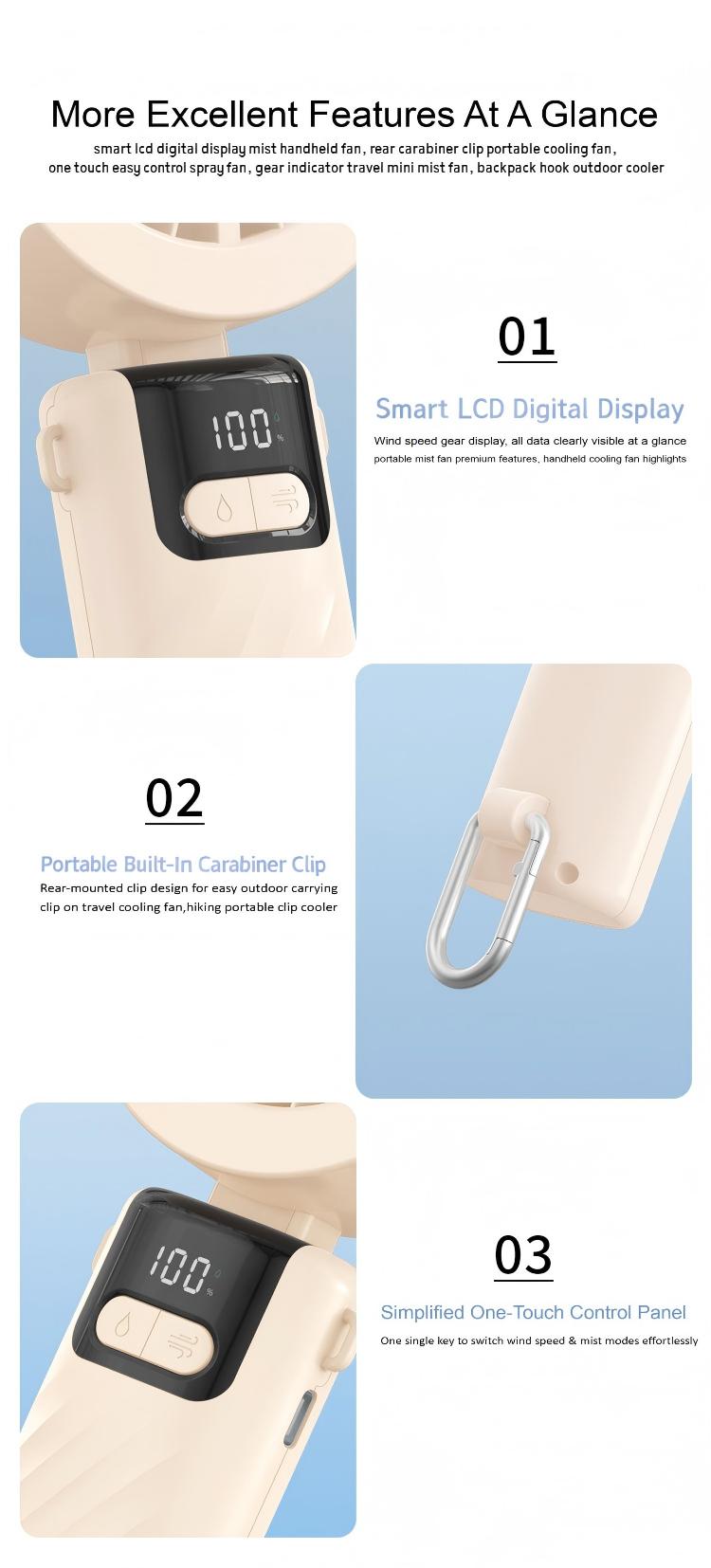 JC Mist Handheld Cooling Fan Wholesale 100 Speed Foldable Portable Spray Mini Air Cooler Fan JC Mist Handheld Cooling Fan Wholesale 100 Speed Foldable Portable Spray Mini Air Cooler Fan