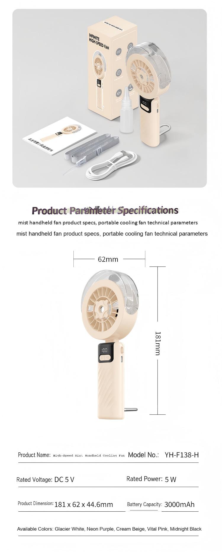 JC Mist Handheld Cooling Fan Wholesale 100 Speed Foldable Portable Spray Mini Air Cooler Fan JC Mist Handheld Cooling Fan Wholesale 100 Speed Foldable Portable Spray Mini Air Cooler Fan