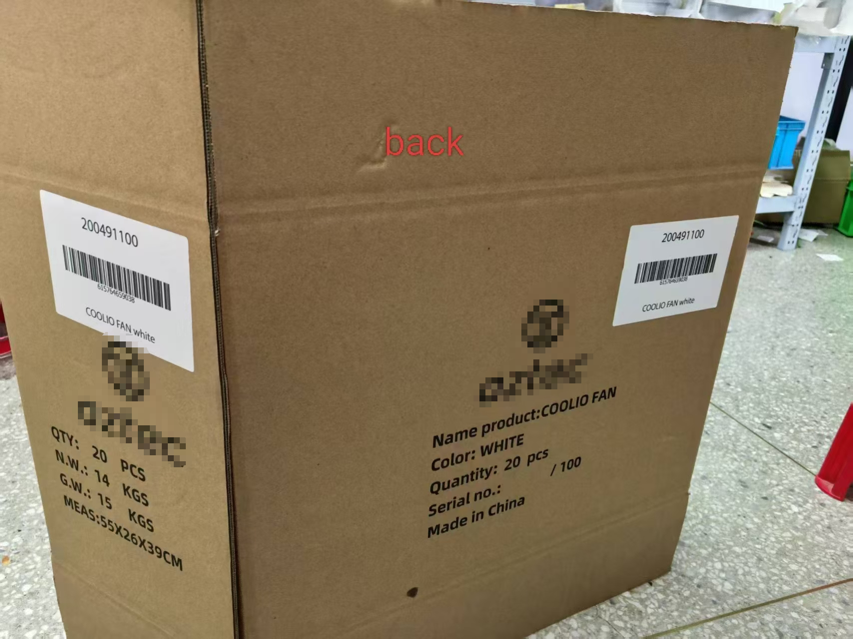 camping fan light quality check at JC Cooling Essentials warehouse