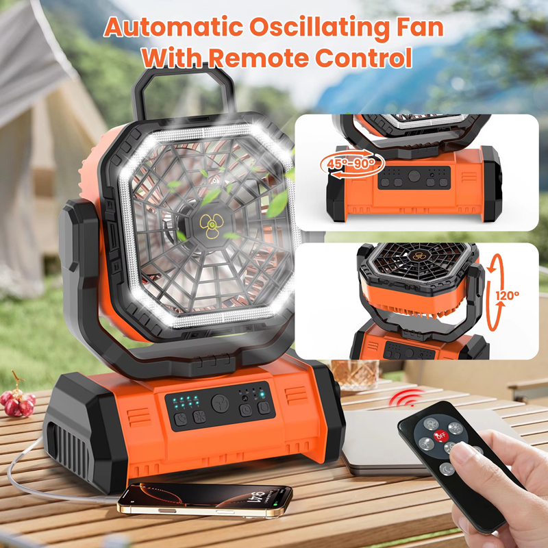 20000mAh Camping Fan Wholesale ODM LED Light Remote Control for Outdoor Tent Car and RV 20000mAh Camping Fan Wholesale ODM LED Light Remote Control for Outdoor Tent Car and RV
