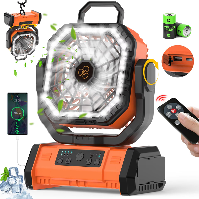 20000mAh Camping Fan Wholesale ODM LED Light Remote Control for Outdoor Tent Car and RV 20000mAh Camping Fan Wholesale ODM LED Light Remote Control for Outdoor Tent Car and RV