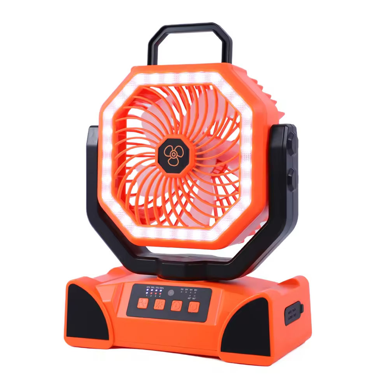Wholesale Customized Camping Fan LED Light Remote 4Speed 100H Battery USB Type C Outdoor Tent RV Car