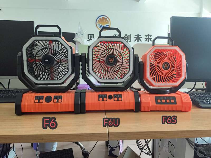 Supplier OEM Camping Fan 20000mAh LED Light Remote 4 Speed Timer 68H Runtime for Outdoor Tent RV Car