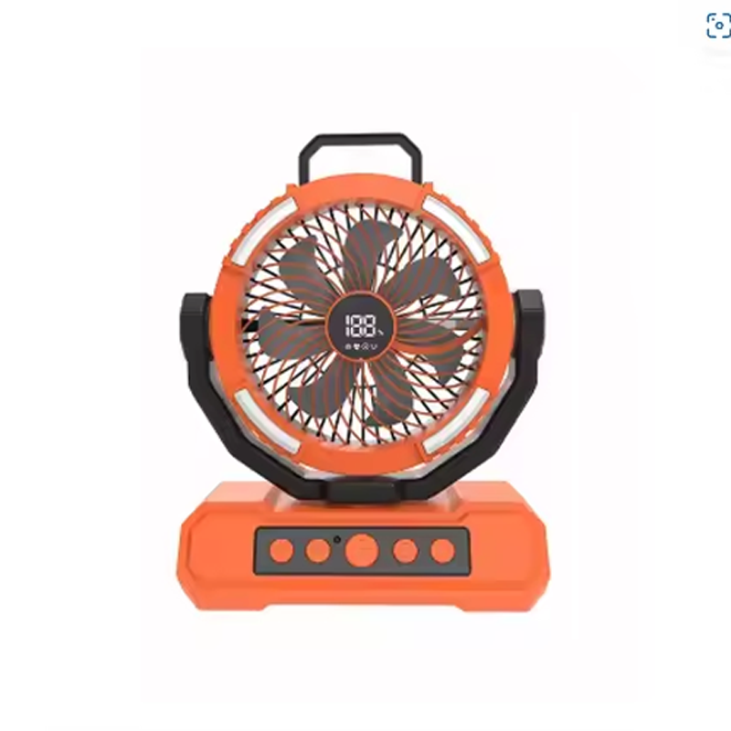 Supplier OEM Camping Fan 40000mAh LED Light Remote 4 Speed Timer 58H Runtime for Outdoor Tent RV Car