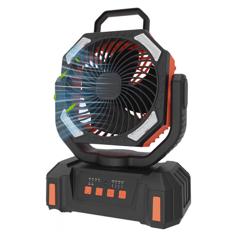 Bulk OEM Camping Fan 20000mAh LED Light Remote 4 Speed 59H Runtime for Outdoor Tent RV Car