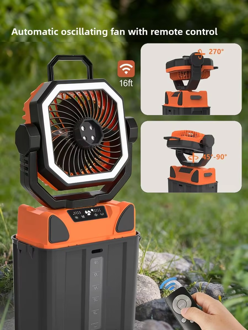 Wholesale Customized Misting Camping Fan 20000mAh 6L Tank LED Light Remote for Outdoor Tent RV Wholesale Customized Misting Camping Fan 20000mAh 6L Tank LED Light Remote for Outdoor Tent RV