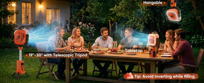 Wholesale Customized Misting Camping Fan 20000mAh Tripod LED Light Remote for Outdoor Tent RV Wholesale Customized Misting Camping Fan 20000mAh Tripod LED Light Remote for Outdoor Tent RV