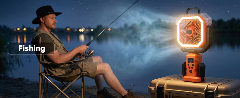 Wholesale Customized Misting Camping Fan 20000mAh Tripod LED Light Remote for Outdoor Tent RV Wholesale Customized Misting Camping Fan 20000mAh Tripod LED Light Remote for Outdoor Tent RV