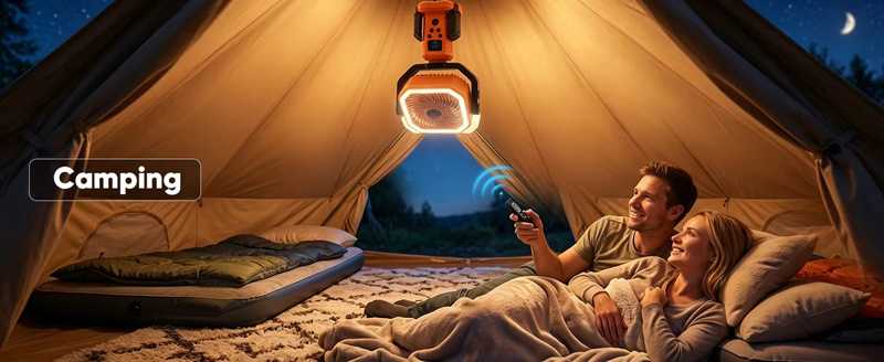 Wholesale Customized Misting Camping Fan 20000mAh Tripod LED Light Remote for Outdoor Tent RV Wholesale Customized Misting Camping Fan 20000mAh Tripod LED Light Remote for Outdoor Tent RV