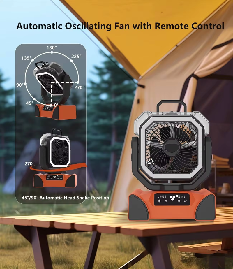 Wholesale Customized Misting Camping Fan 40000mAh Power Bank LED Light Remote for Outdoor Tent RV Wholesale Customized Misting Camping Fan 40000mAh Power Bank LED Light Remote for Outdoor Tent RV