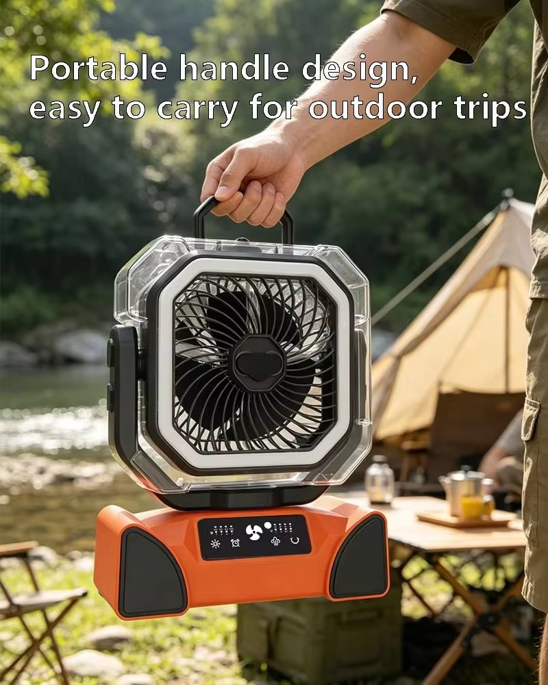 Wholesale Customized Misting Camping Fan 40000mAh Power Bank LED Light Remote for Outdoor Tent RV Wholesale Customized Misting Camping Fan 40000mAh Power Bank LED Light Remote for Outdoor Tent RV