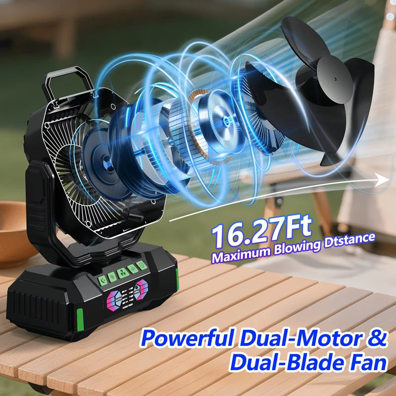 Bulk OEM Camping Fan 40000mAh Dual Motor LED Light Remote Power Bank for Outdoor Tent RV Bulk OEM Camping Fan 40000mAh Dual Motor LED Light Remote Power Bank for Outdoor Tent RV