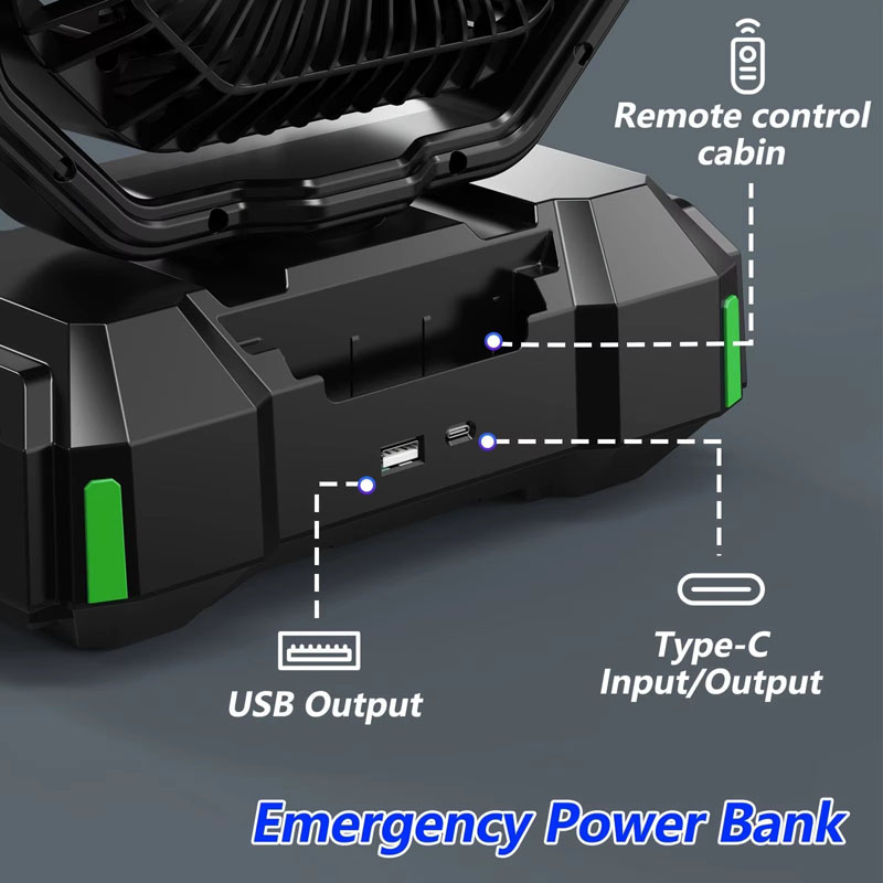 Bulk OEM Camping Fan 40000mAh Dual Motor LED Light Remote Power Bank for Outdoor Tent RV Bulk OEM Camping Fan 40000mAh Dual Motor LED Light Remote Power Bank for Outdoor Tent RV