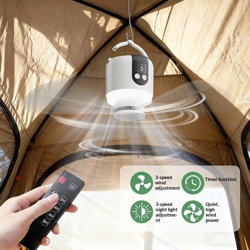 Bulk OEM Hanging Camping Fan 15600mAh LED Light Remote Timer for Outdoor Tent RV Car Bulk OEM Hanging Camping Fan 15600mAh LED Light Remote Timer for Outdoor Tent RV Car